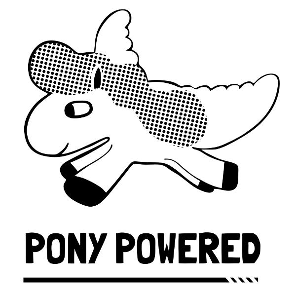 Pony Powered stencil